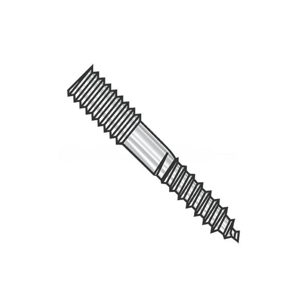 Hanger Bolt, 18-8 Stainless Steel, 3/8-16 x 8 in.